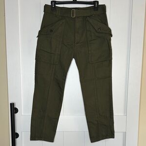Banana Republic Women's Olive Straight Leg Pants Size 8